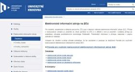 Knihovna ZČU - elektronické zdroje